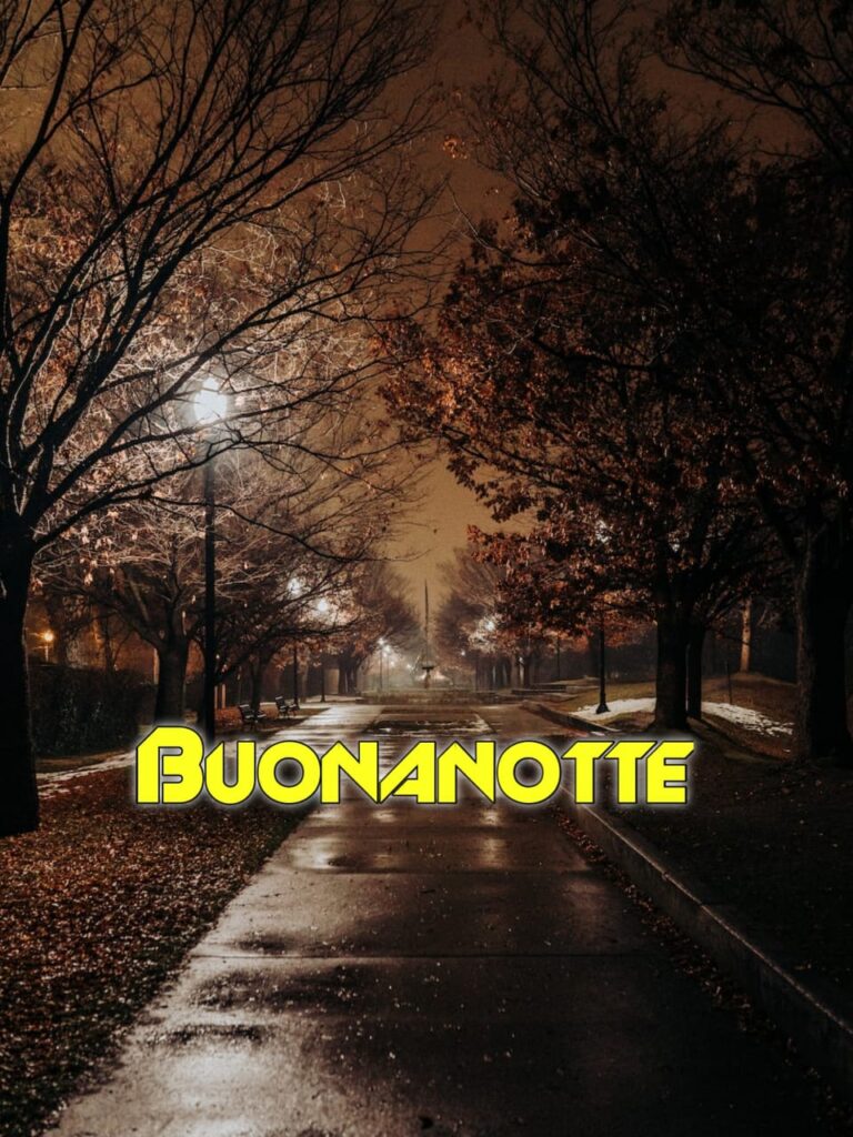 buonanotte autunnale divertente