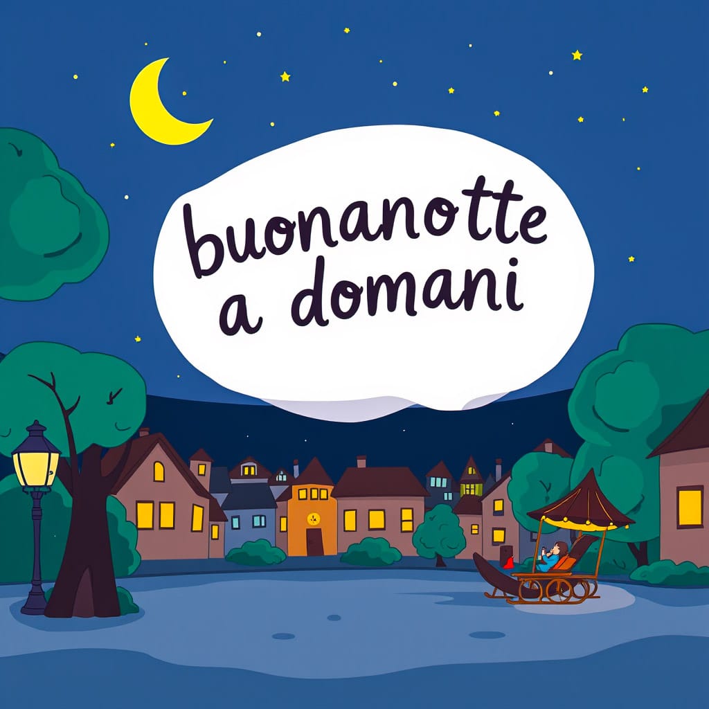 buonanotte buon riposo a domani​