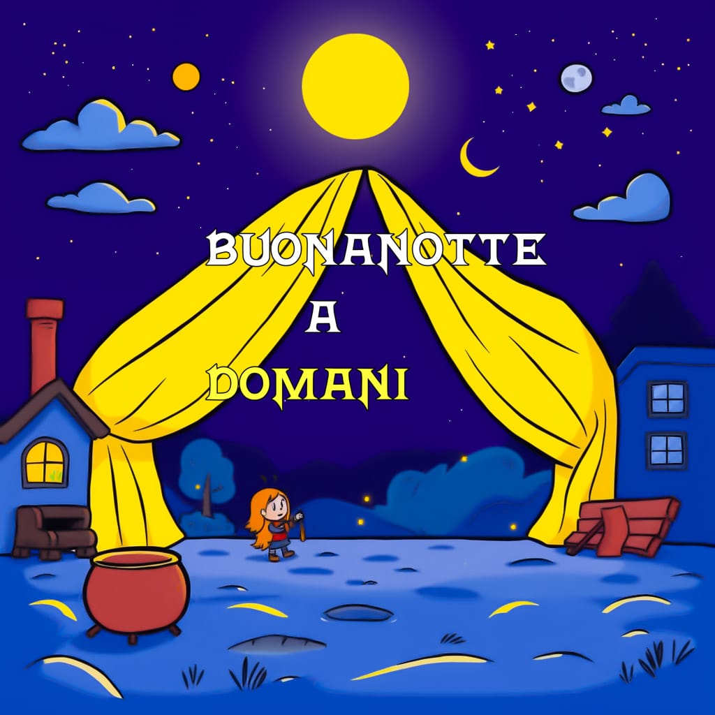 buonanotte e buon riposo a domani​