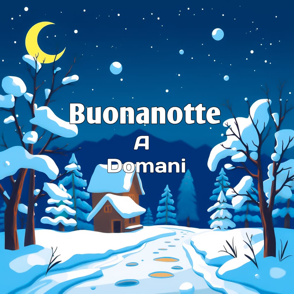 buonanotte invernale a domani​