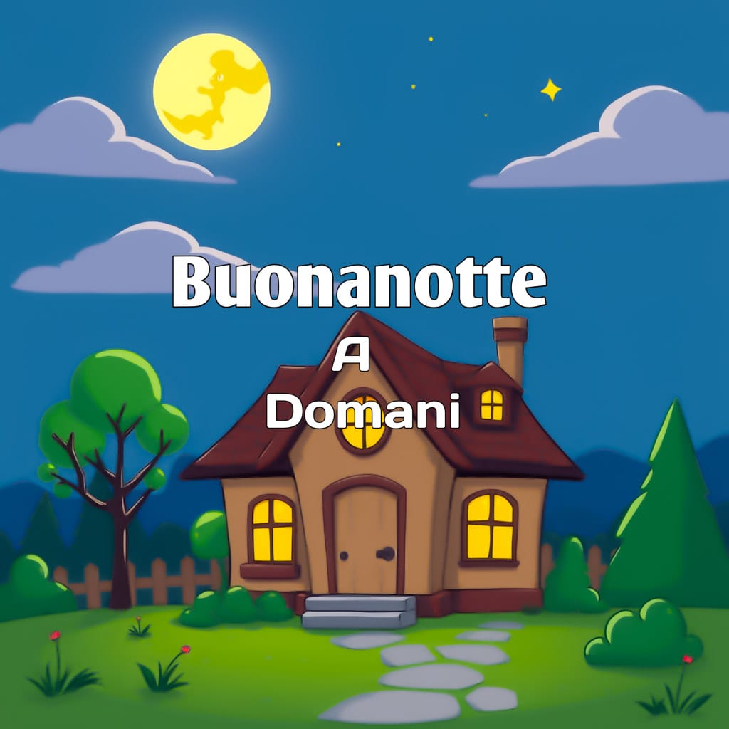 buonanotte sogni d oro a domani​