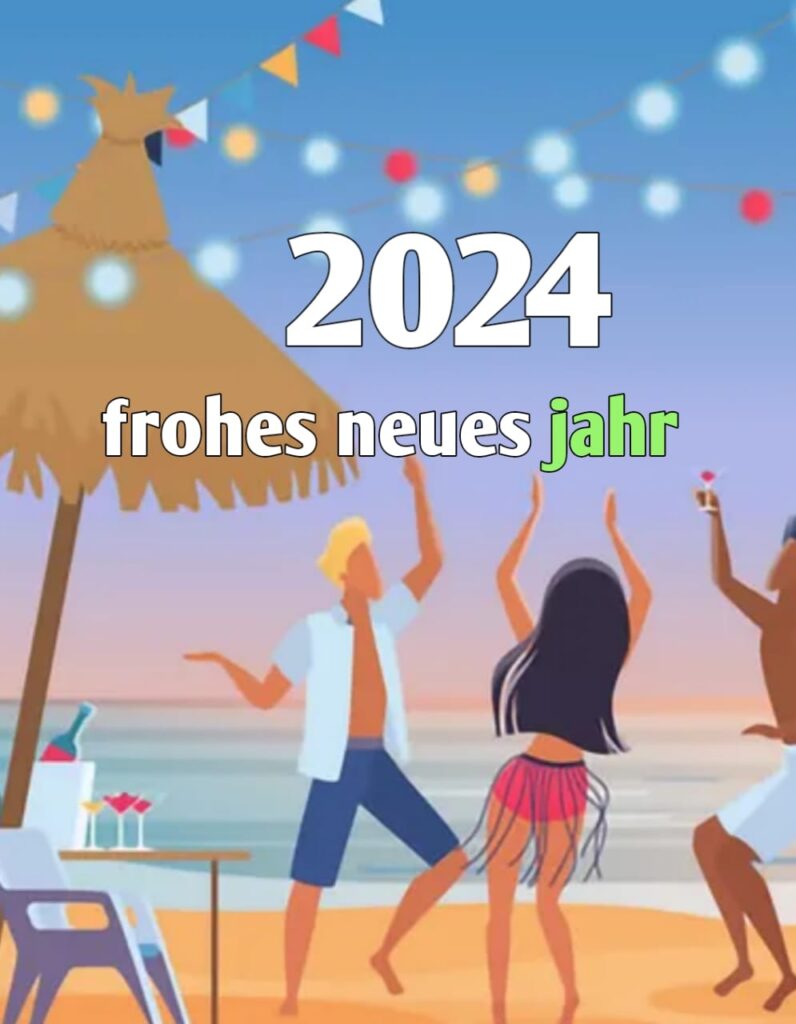 ein frohes neues jahr 2024 bilder