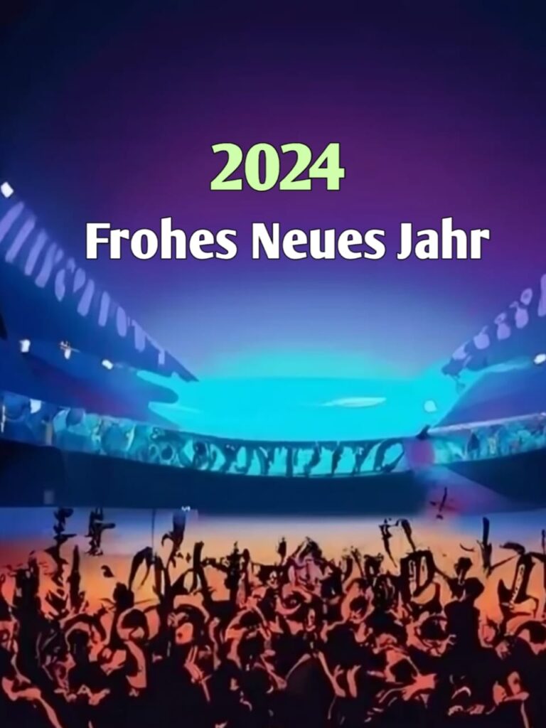 ein frohes neues jahr 2024 bilder kostenlos HD