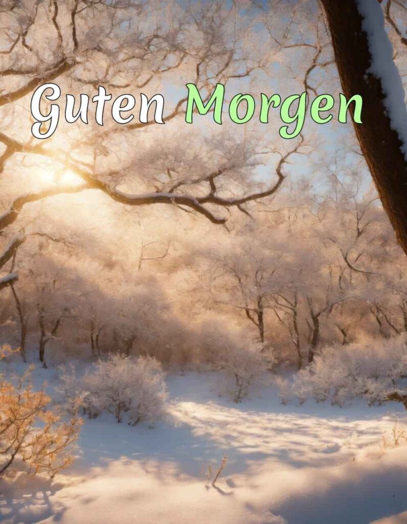 freitag guten morgen winter