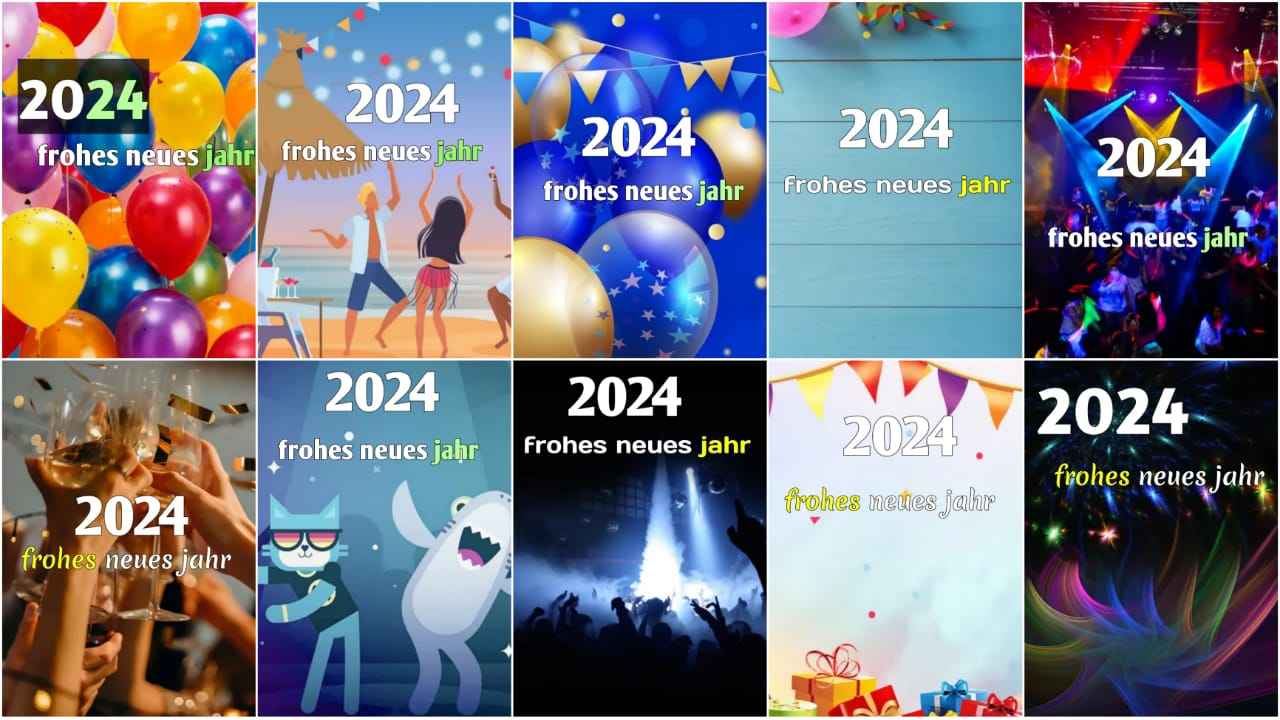 frohes neues jahr 2024 bilder