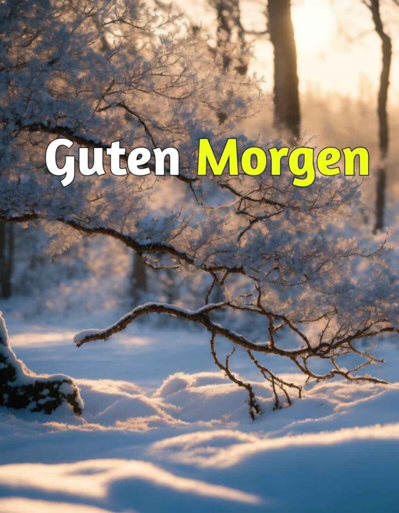 guten morgen winter freitag