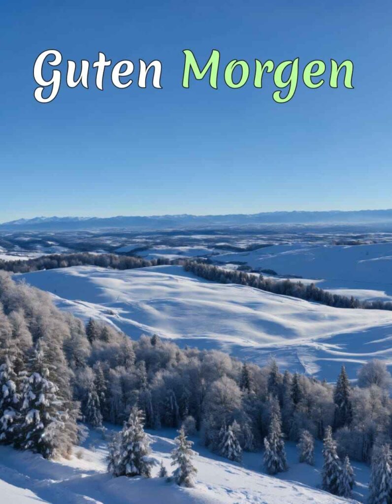 guten morgen winter montag