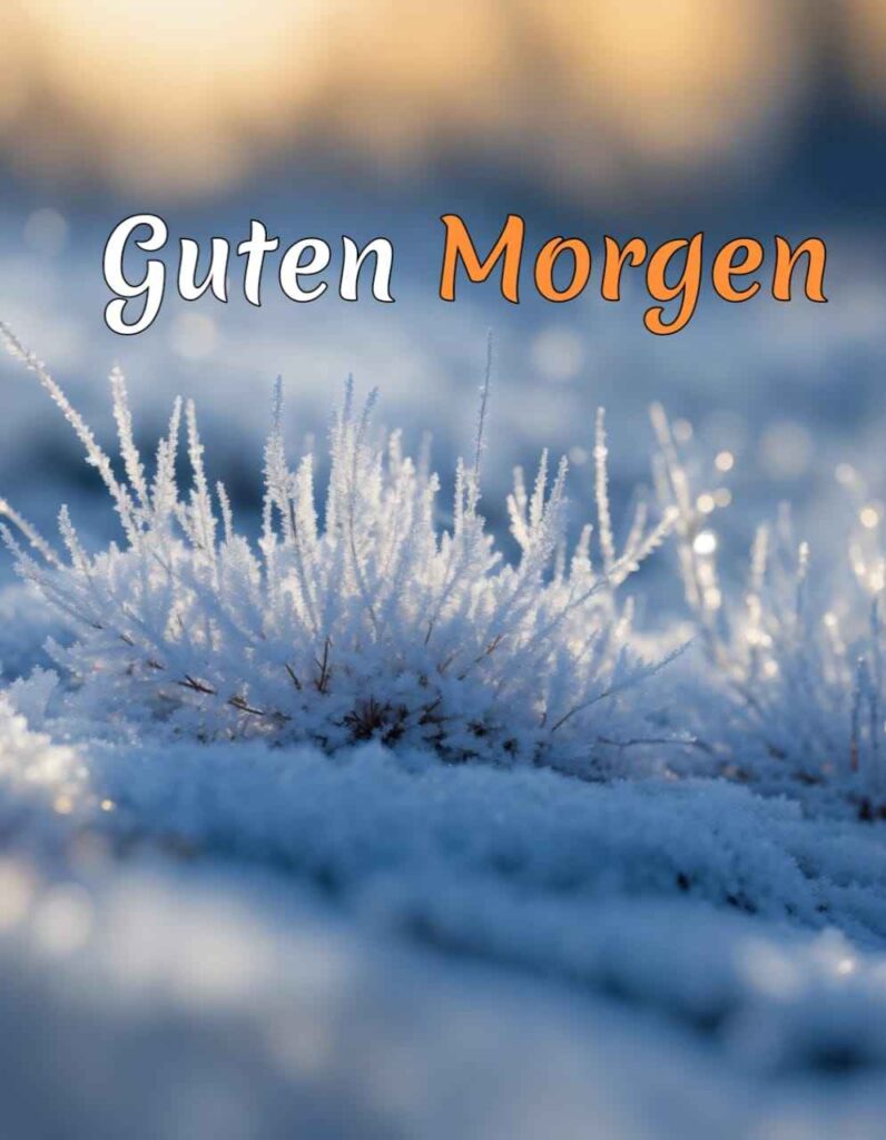 guten morgen winter sonntag