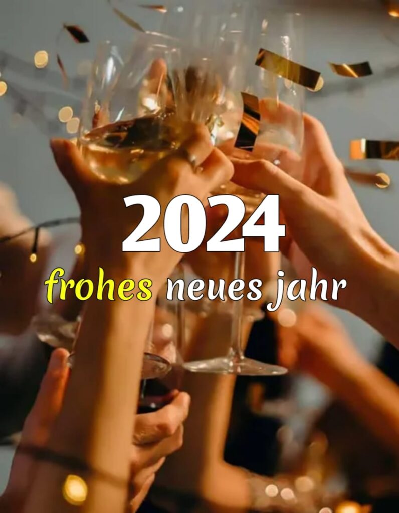 guten rutsch und frohes neues jahr 2024 bilder