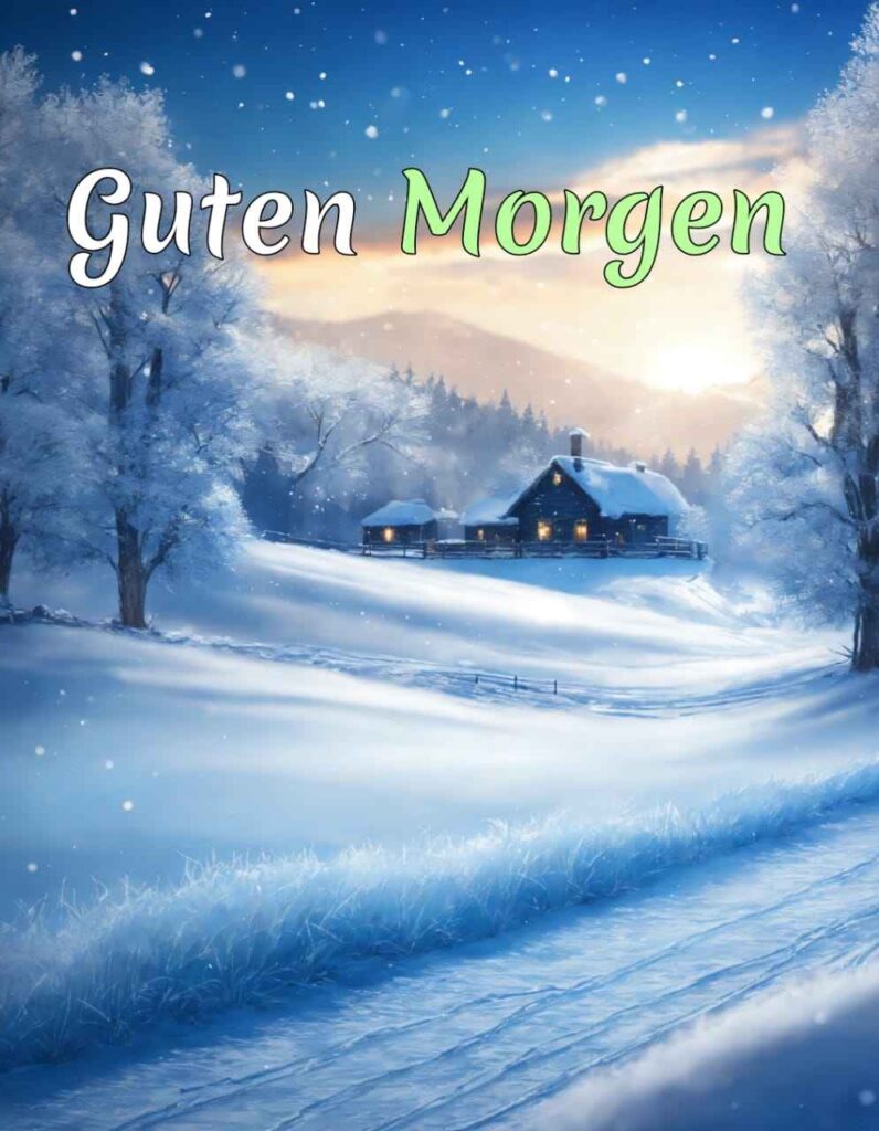 montag guten morgen winter