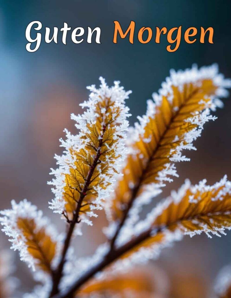 samstag guten morgen winter