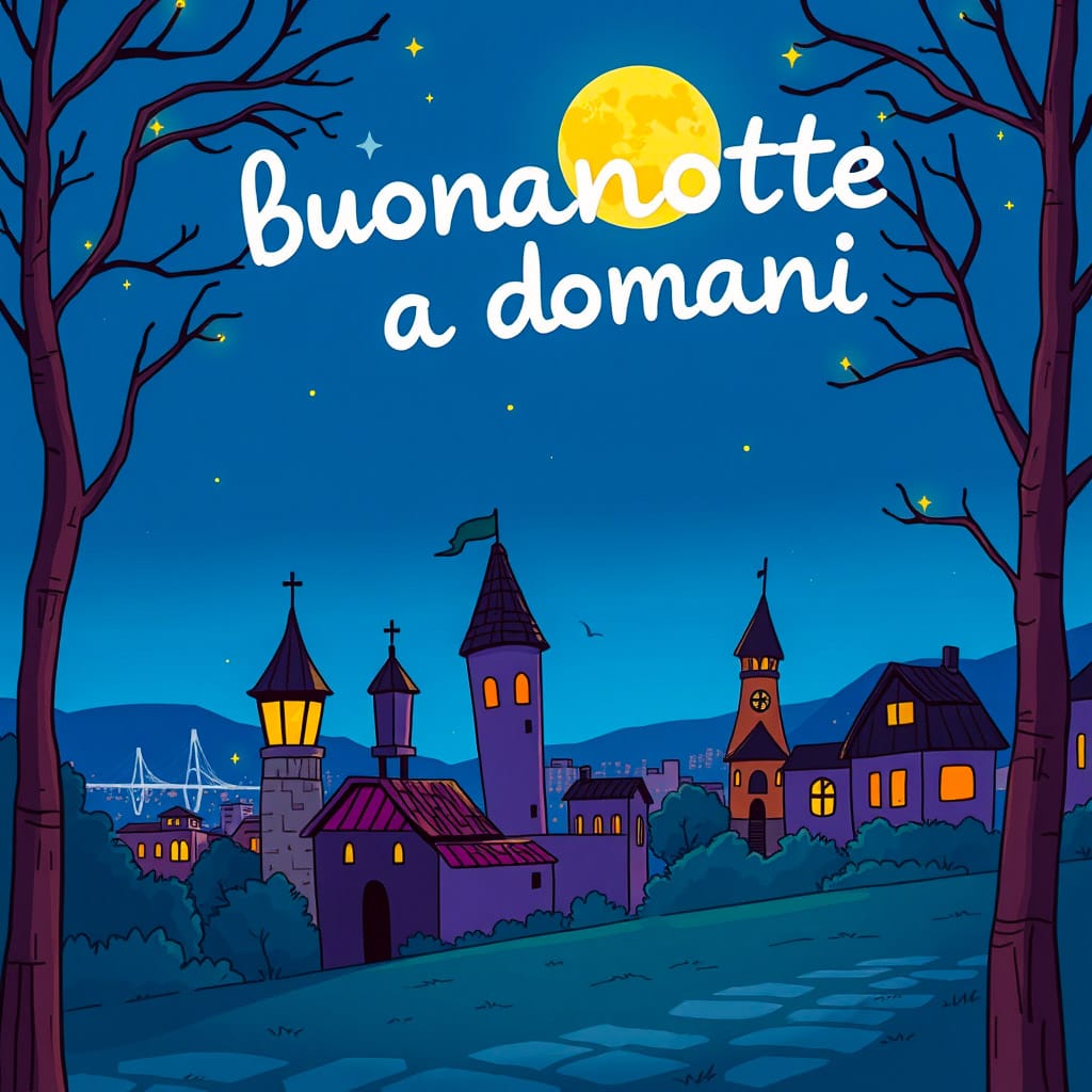 whatsapp buonanotte a domani​