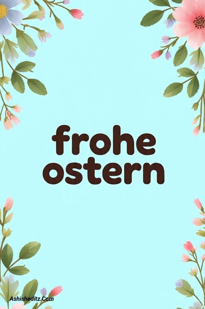 Übermitteln Sie Ostergrüße mit Blumen und Eiern