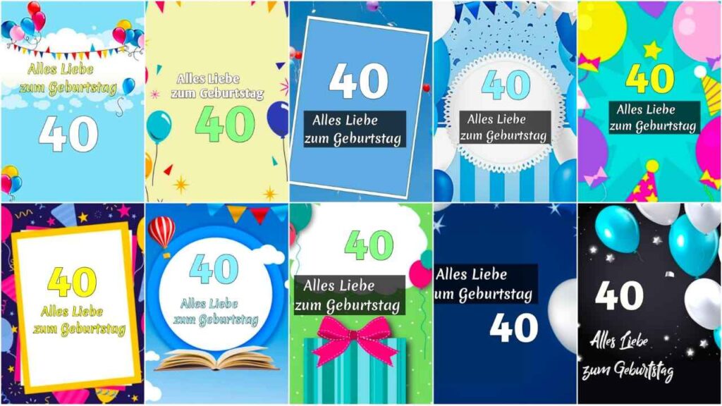 whatsapp bilder zum 40. geburtstag