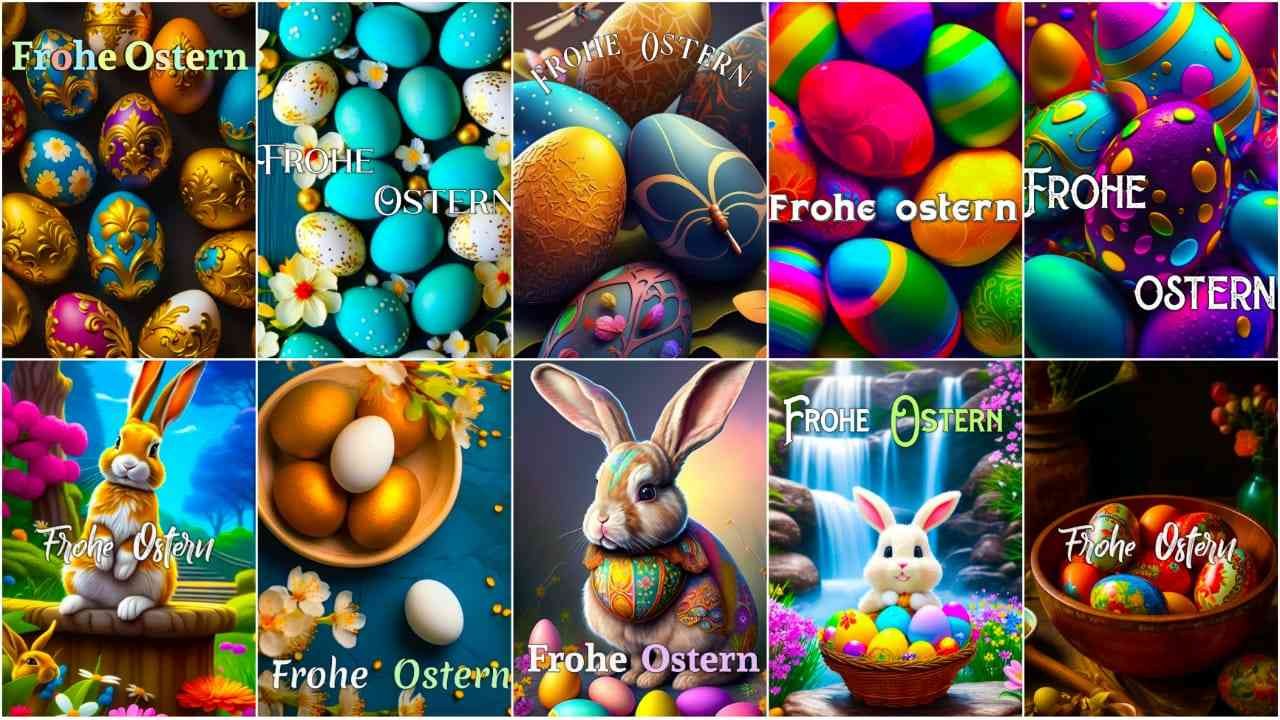 frohe ostern lustig