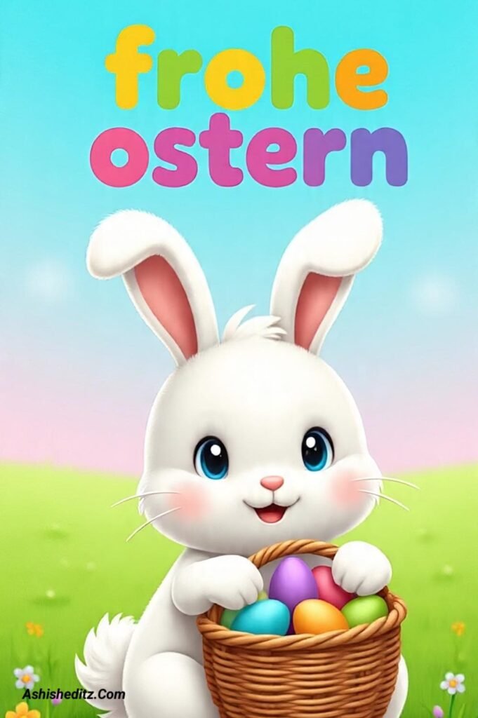 Ostern Bild zum Ausmalen für Kinder mit Ostermotiven