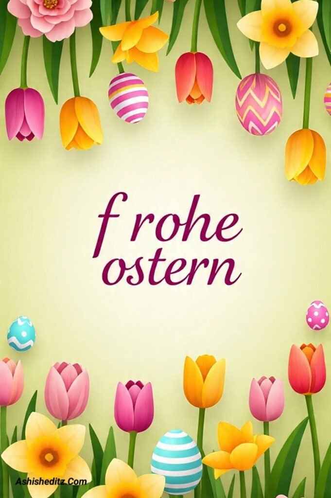 Schönes Ostern Bild zum Teilen über WhatsApp