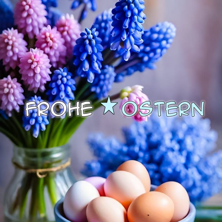 frohe ostern modern hase