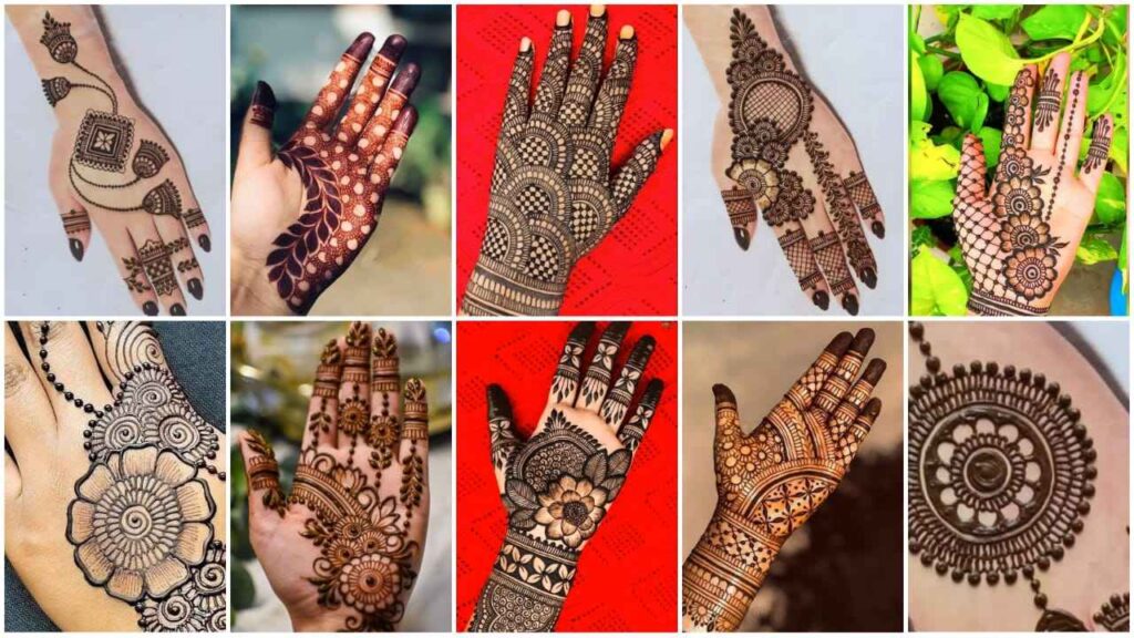 front hand stylish front hand simple mehndi design