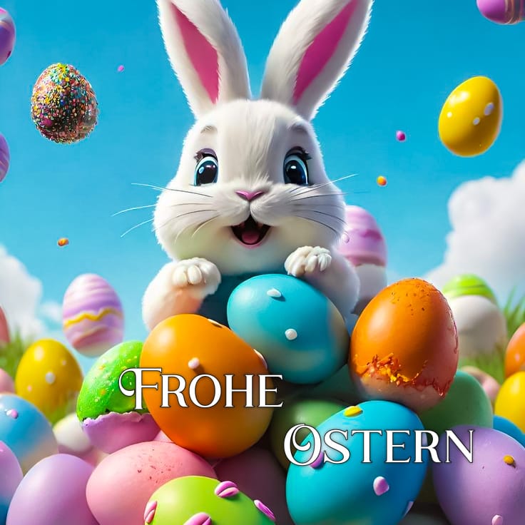 ich wünsche frohe ostern modern