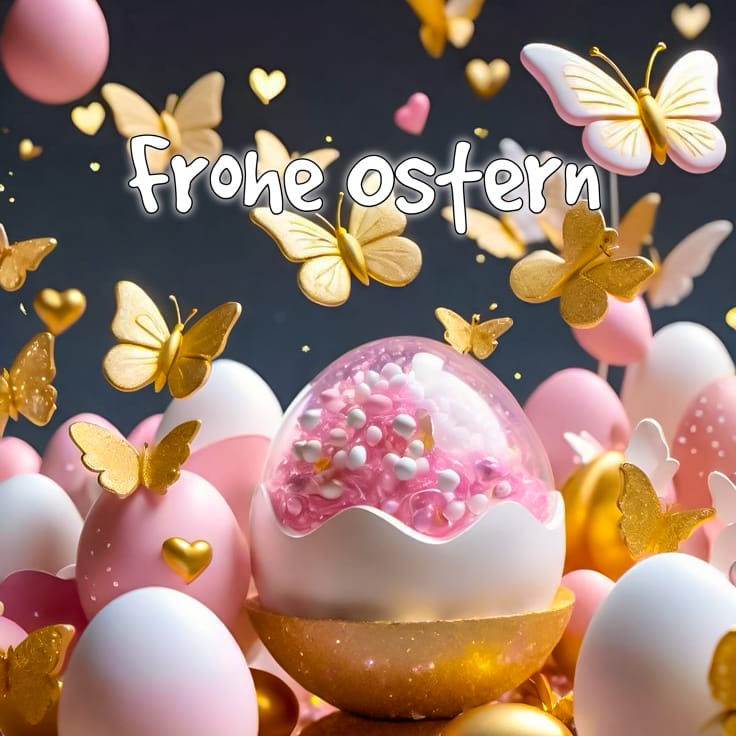 ostergrüße frohe ostern modern