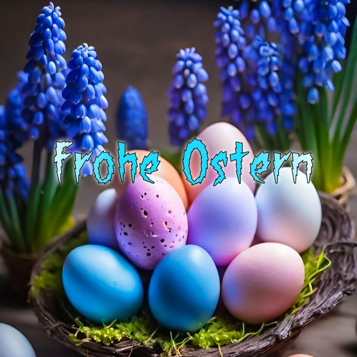 stylish frohe ostern modern