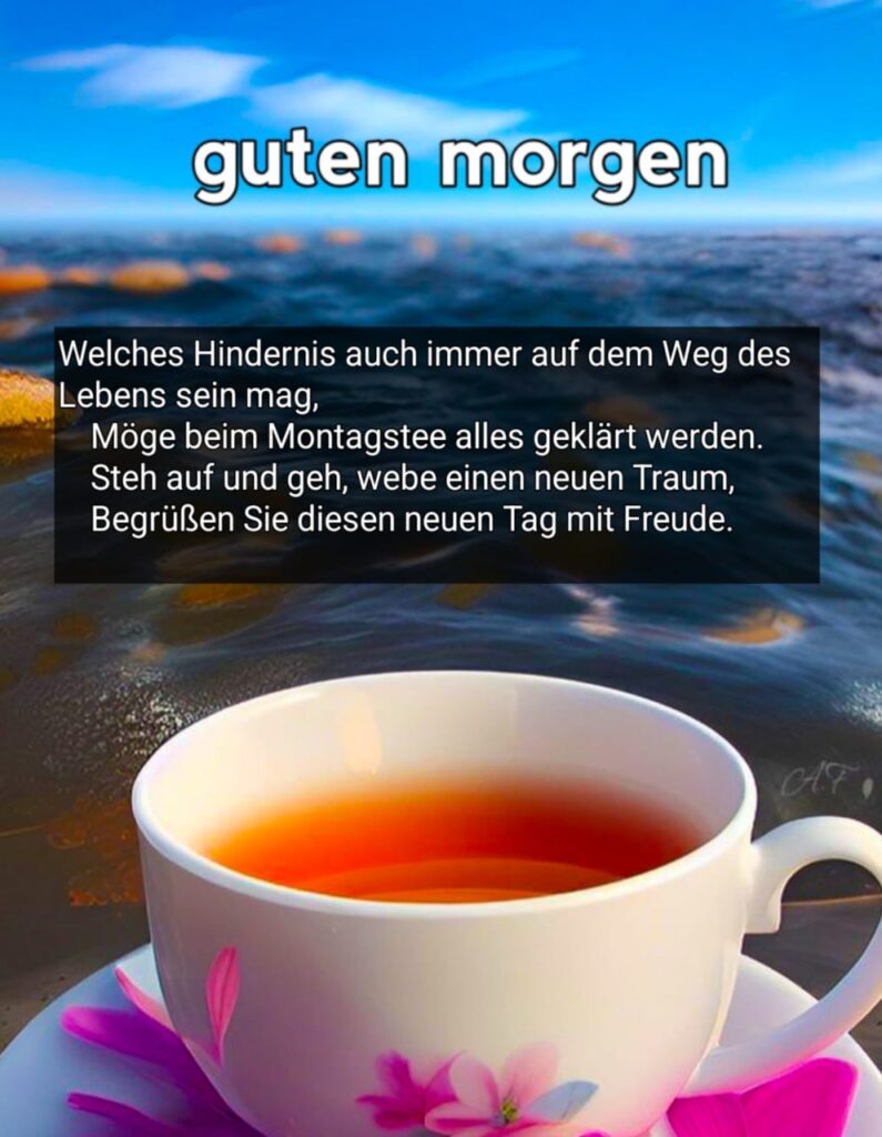 guten morgen grüße montag kaffee