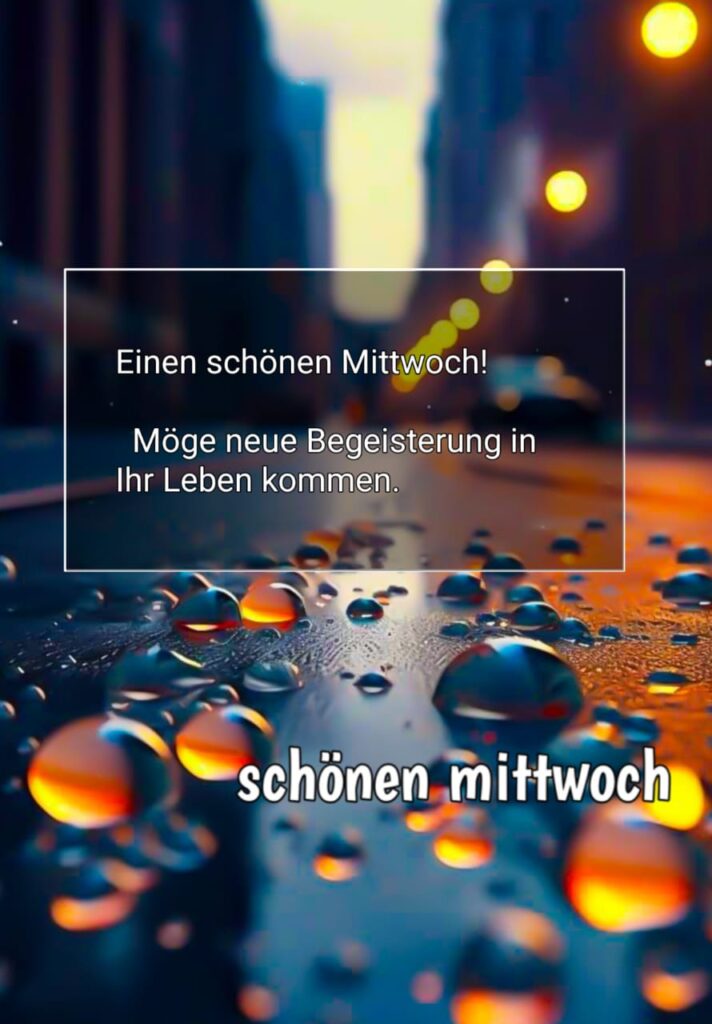 ich wünsche einen schönen mittwoch