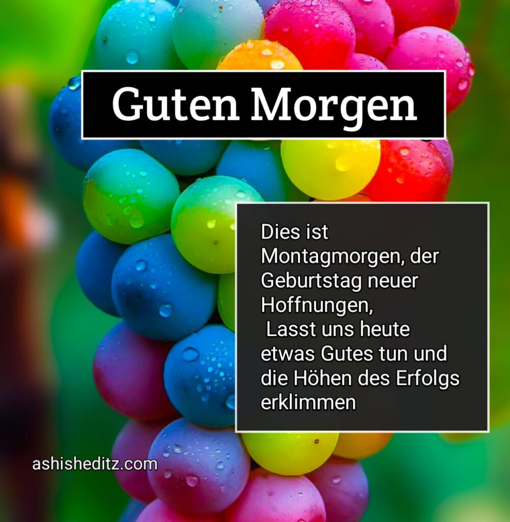 montag guten morgen HD