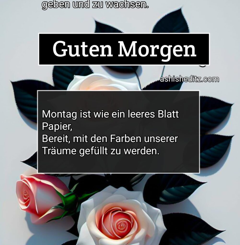 montag guten morgen wünsche