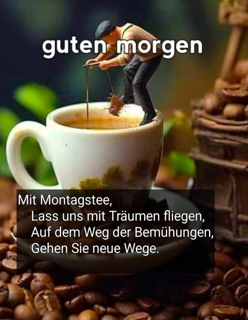 montag kaffee spruch