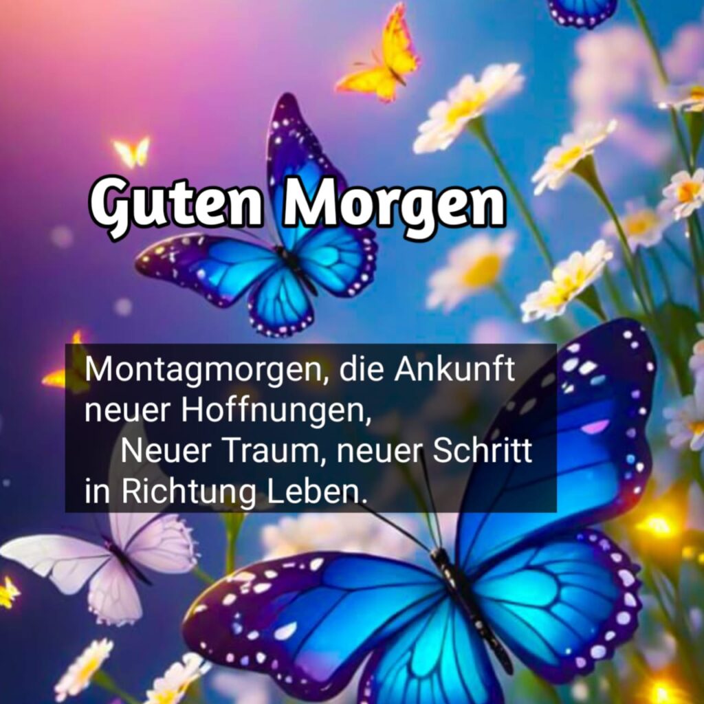 montag wochenstart liebevolle gedanken guten morgen