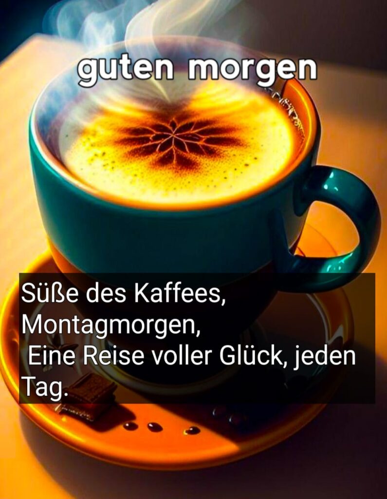 wochenbeginn wochenstart kaffee guten morgen montag