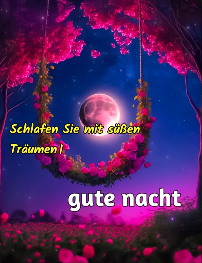 wunderschöne gute nacht bilder natur