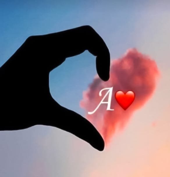 A name dp heart