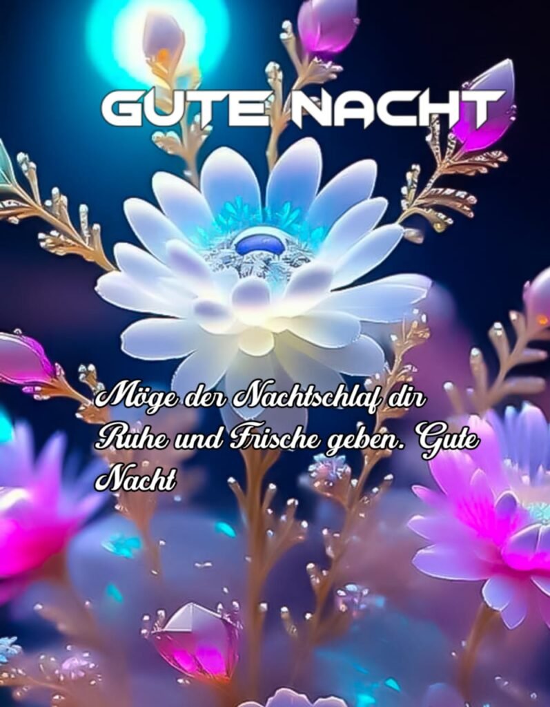 Euch allen eine gute Nacht mit einer schönen blühenden Blume