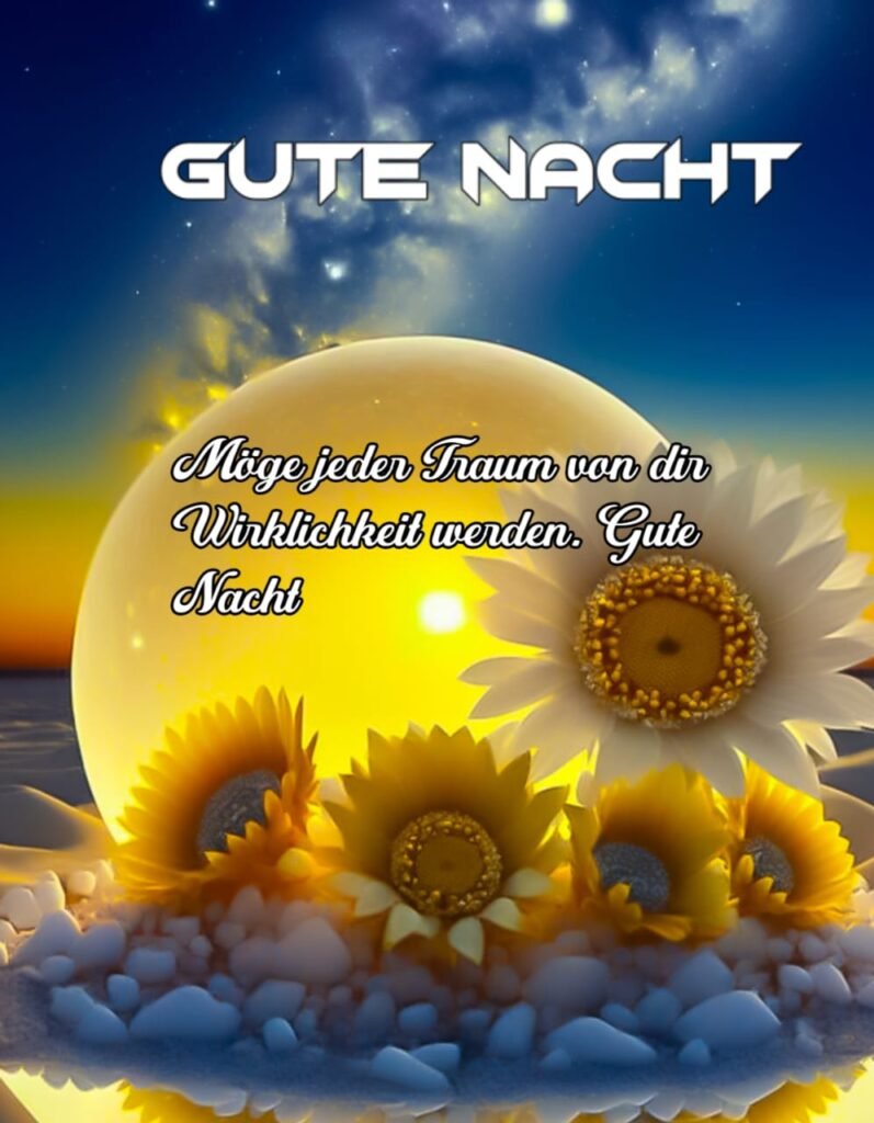 Euch allen eine gute Nacht mit einer schönen blühenden Blume