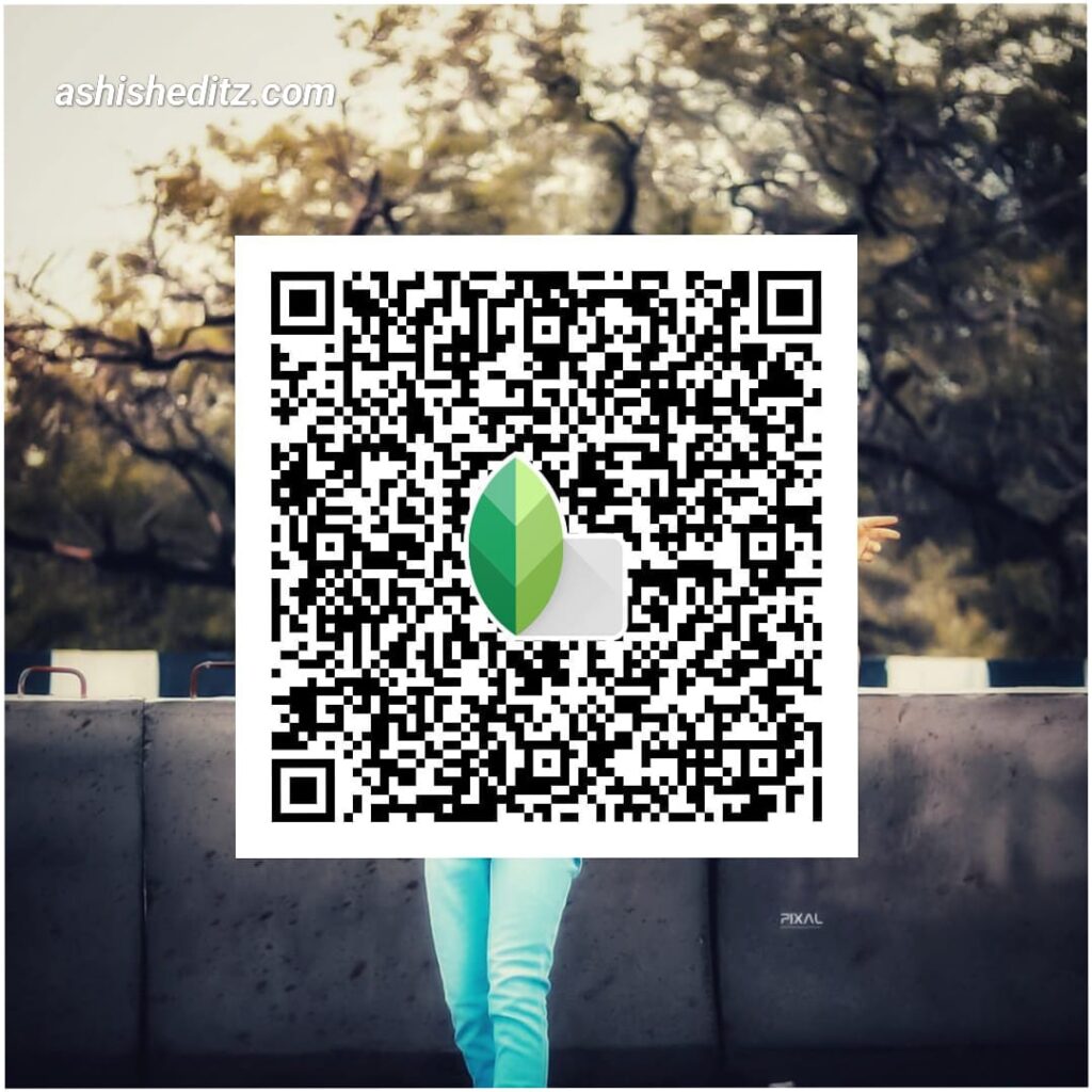 Snapseed QR codes dark