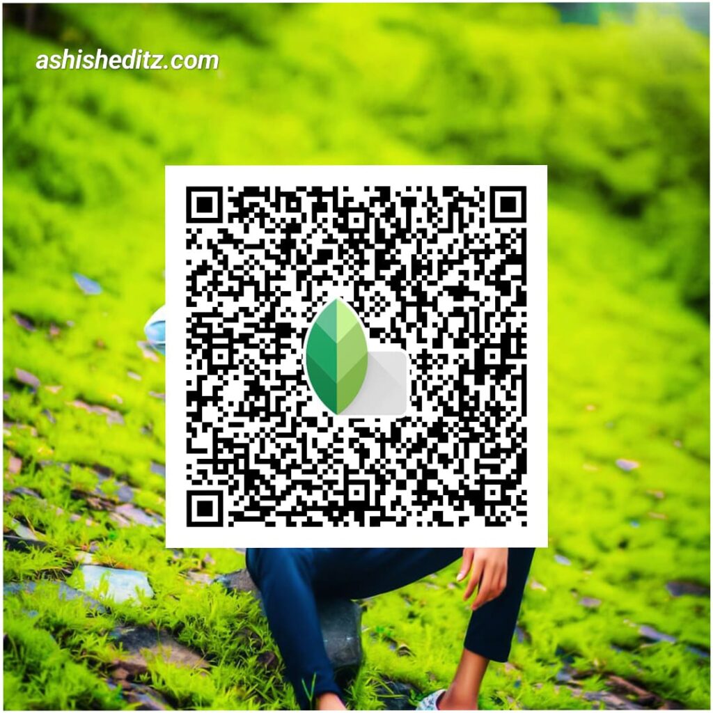 Snapseed QR codes white green