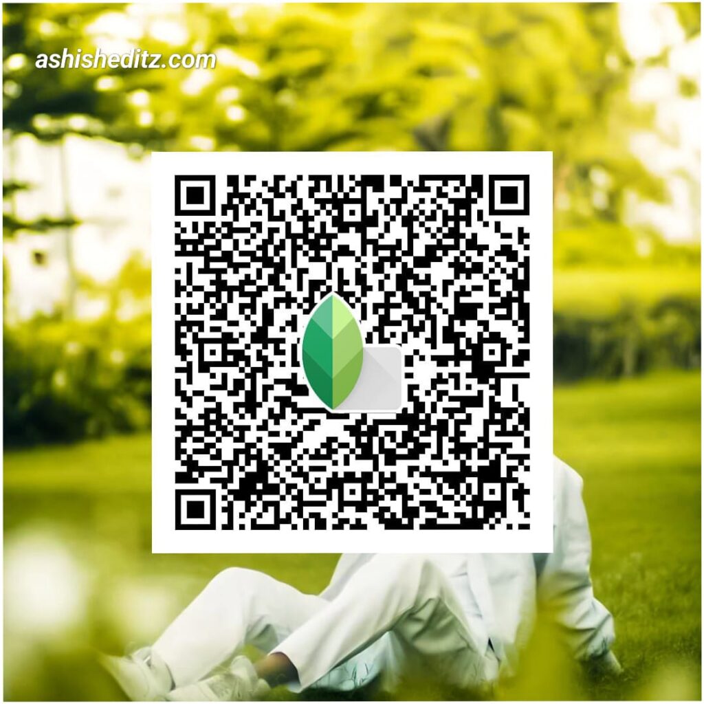 snapseed qr codes blur background