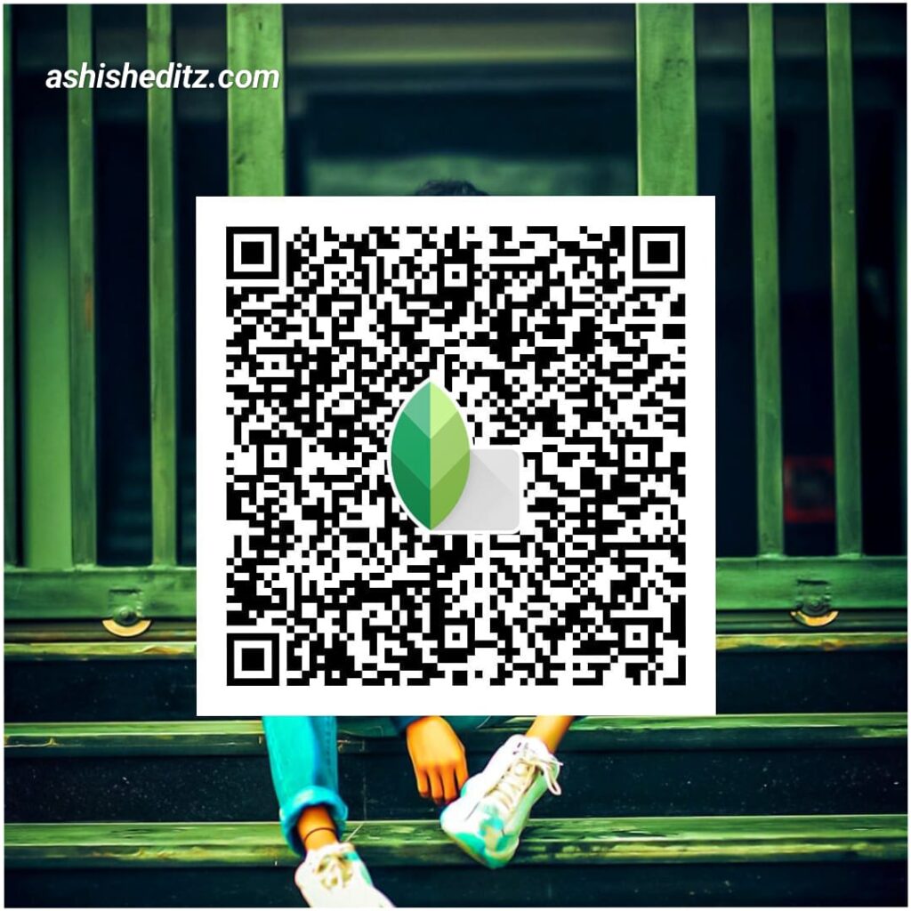 snapseed qr codes blur background green