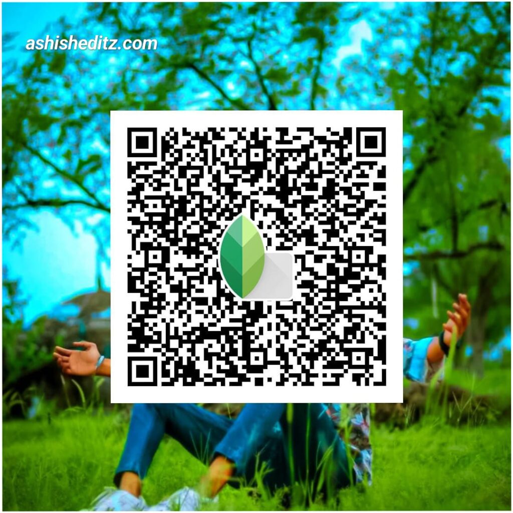 snapseed qr codes blur background hd