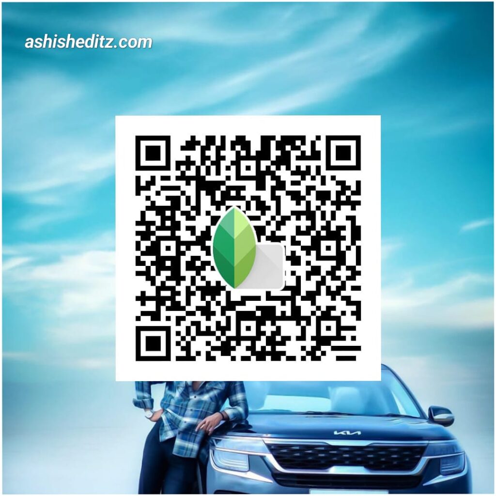 snapseed qr codes car and blue sky