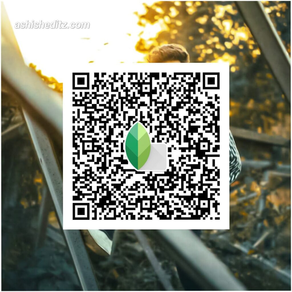 snapseed qr codes sun effect background