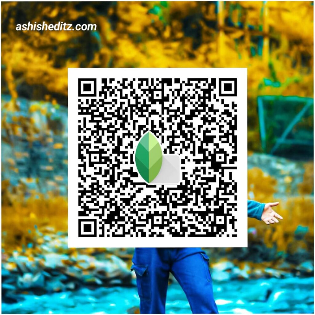 snapseed qr codes yellwo background