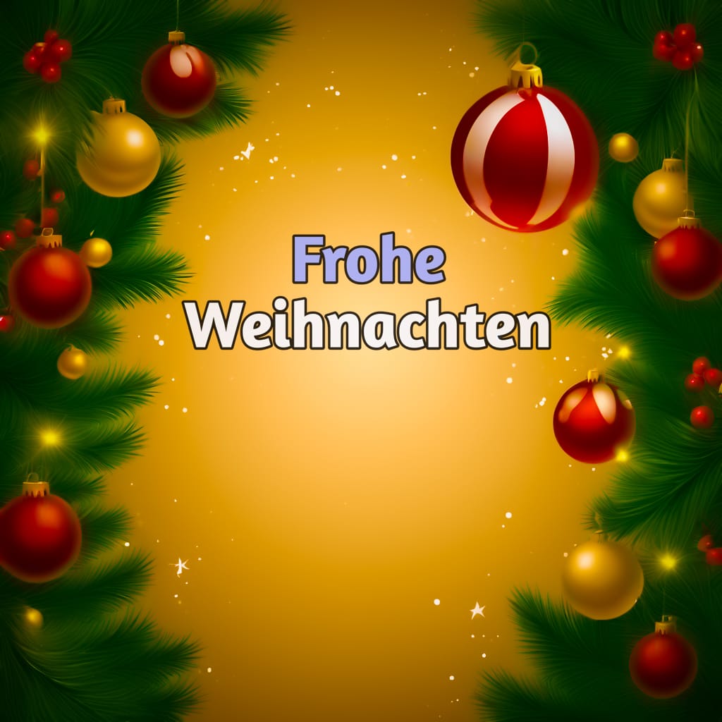 bild frohe weihnachten und einen guten rutsch kostenlos​