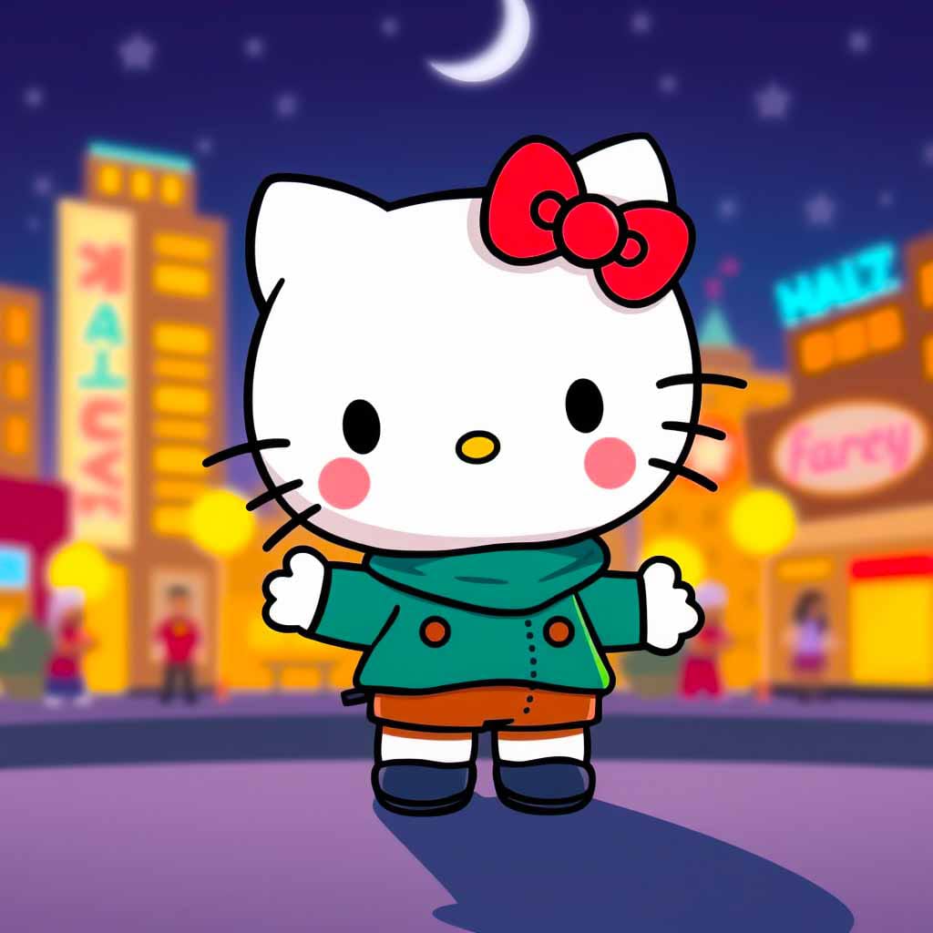 cute 3d hello kitty wallpaper​