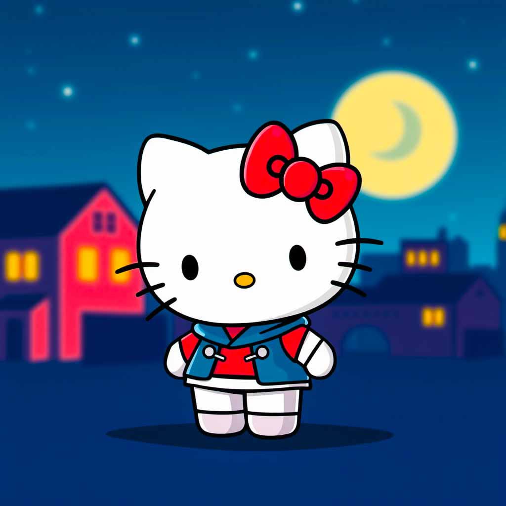 cute flower hello kitty shelf wallpapers​