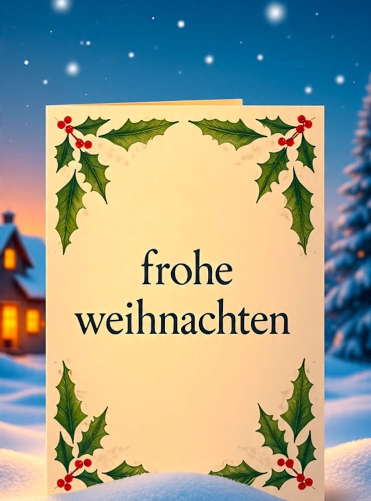 Frohe Weihnachten WhatsApp Grußbild HD