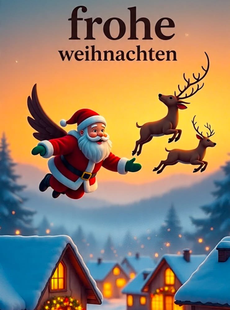 Frohe Weihnachten! WhatsApp Grußbild kostenlos herunterladen